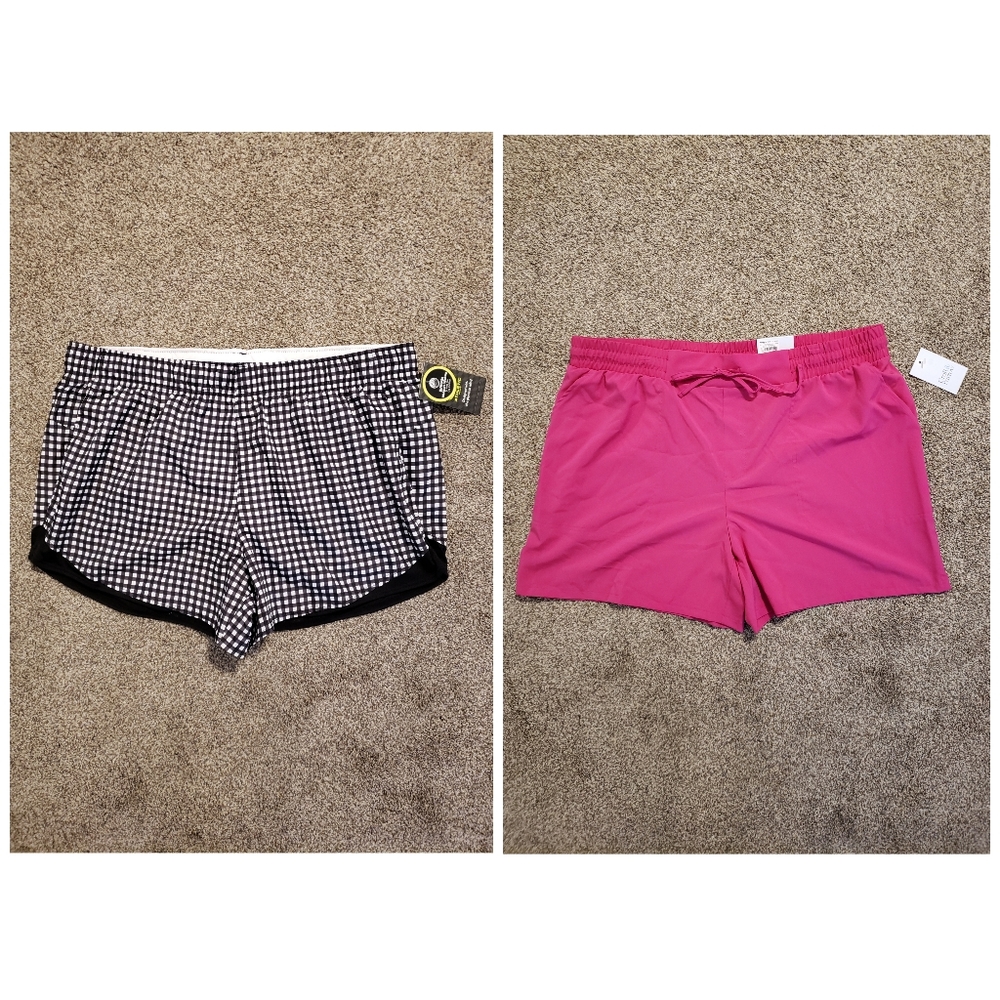 New!! NWT women's Croft & Barrow and Athletic Works 2 pairs of shorts size XXL